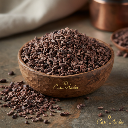Casa Andes Superfoods Cacao Nibs Organic - 8 Oz - Fino de Aroma Bean - Raw Unsweetened Chocolate Substitute - Certified Organic - Keto, Vegan & Non-GMO - Antioxidant