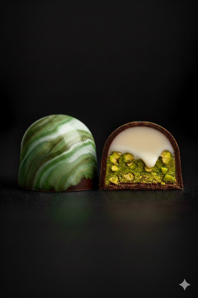 Tonka Bean + Pistachio Bon Bon